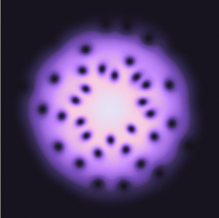 Sample render of Vortex Lattice, preset Abrikosov lattice