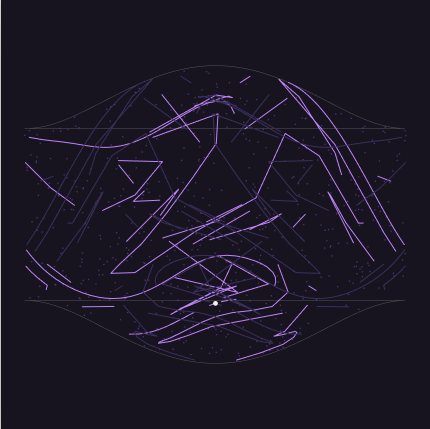 Sample render of Double pendulum tangle, preset E = 0, in the proof