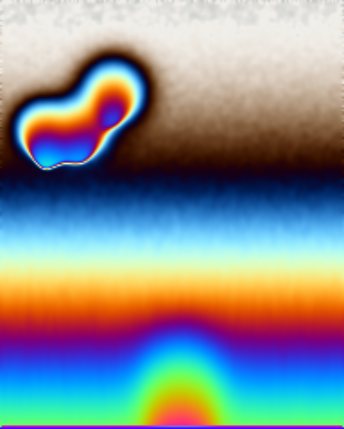 Sample render of Thin Film, preset Draining pane