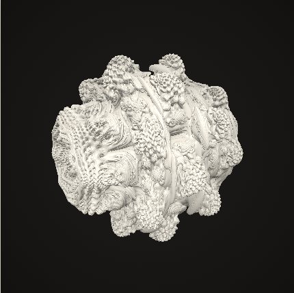 Sample render of Fractal Geometry, preset Mandelbulb
