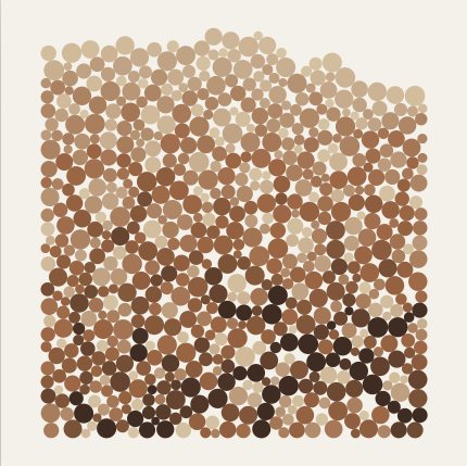 Force Chains: The grains themselves preset render