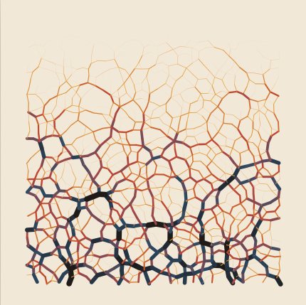 Sample render of Force Chains, preset Poured under gravity