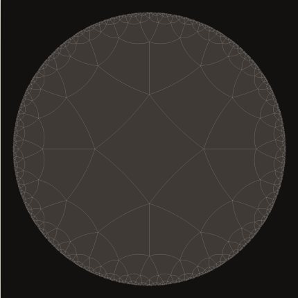 Hyperbolic Turing: Mitosis on {4,5} preset render