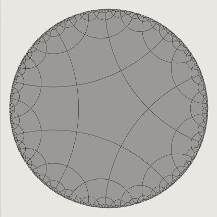 Hyperbolic Turing: The tiling alone preset render