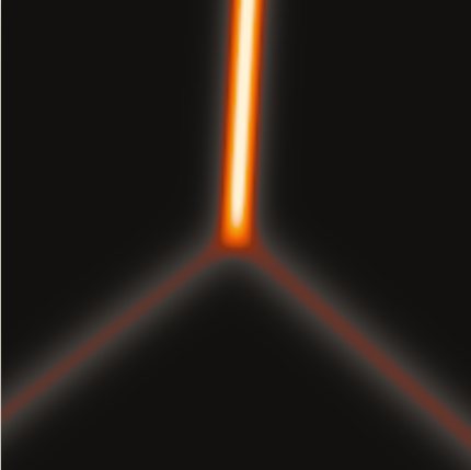 Sample render of Soliton Web, preset Y-junction