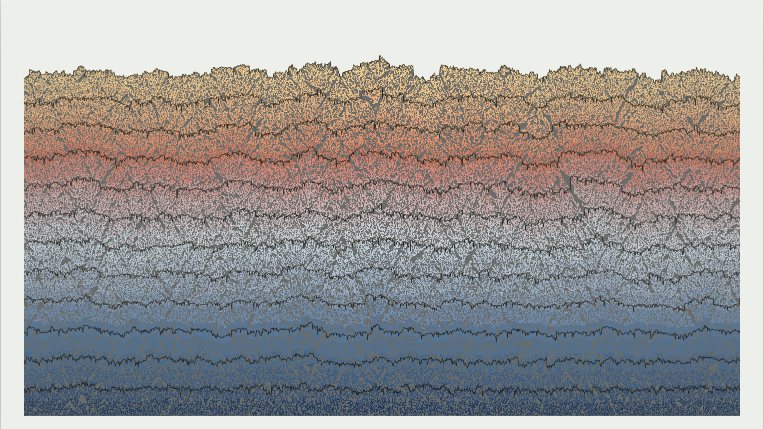 Rough Growth: A long line preset render