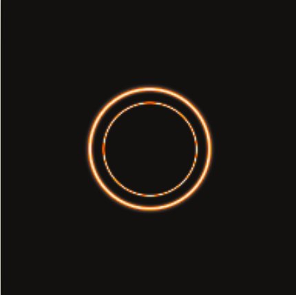 Sample render of Gravitational Lens, preset Einstein ring