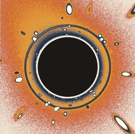 Sample render of Photon Sphere, preset Photon ring