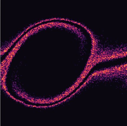 Sample render of Kinetic Plasma, preset Two moving populations