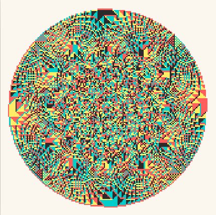 Sample render of Rotor Routers, preset The rotor quilt