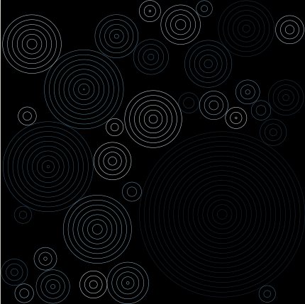 Sample render of Smectic focal conics, preset TFCD foam