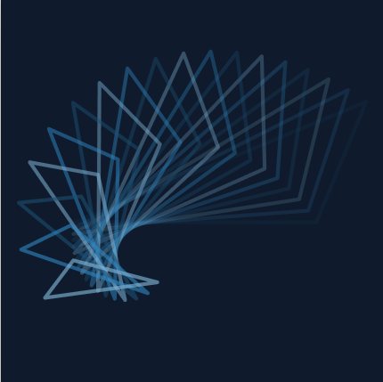 Equal-pair three-vortex collapse: Similar triangles preset render