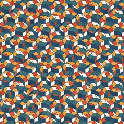 Aperiodic Tilings: Dodecagonal preset render