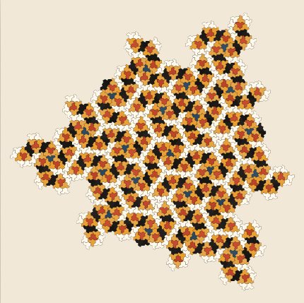 Aperiodic Tilings: Hat (2023) preset render