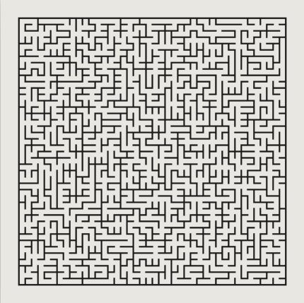 Spanning Trees: Perfect maze preset render