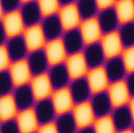 Sample render of Wave volume, preset Crossed waves